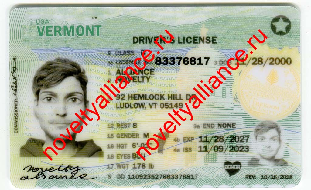 VERMONT 2023 FULLY POLYCARD